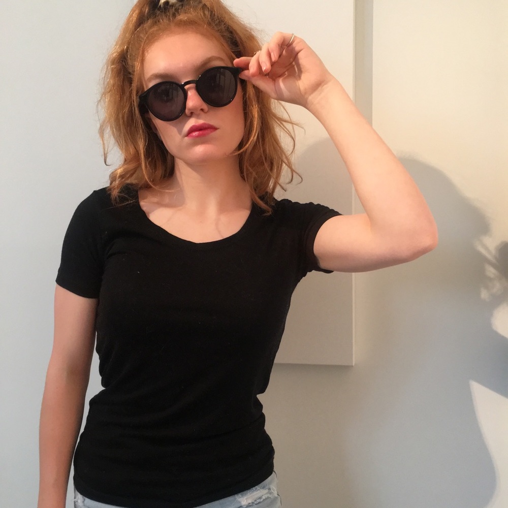 Classic black tee